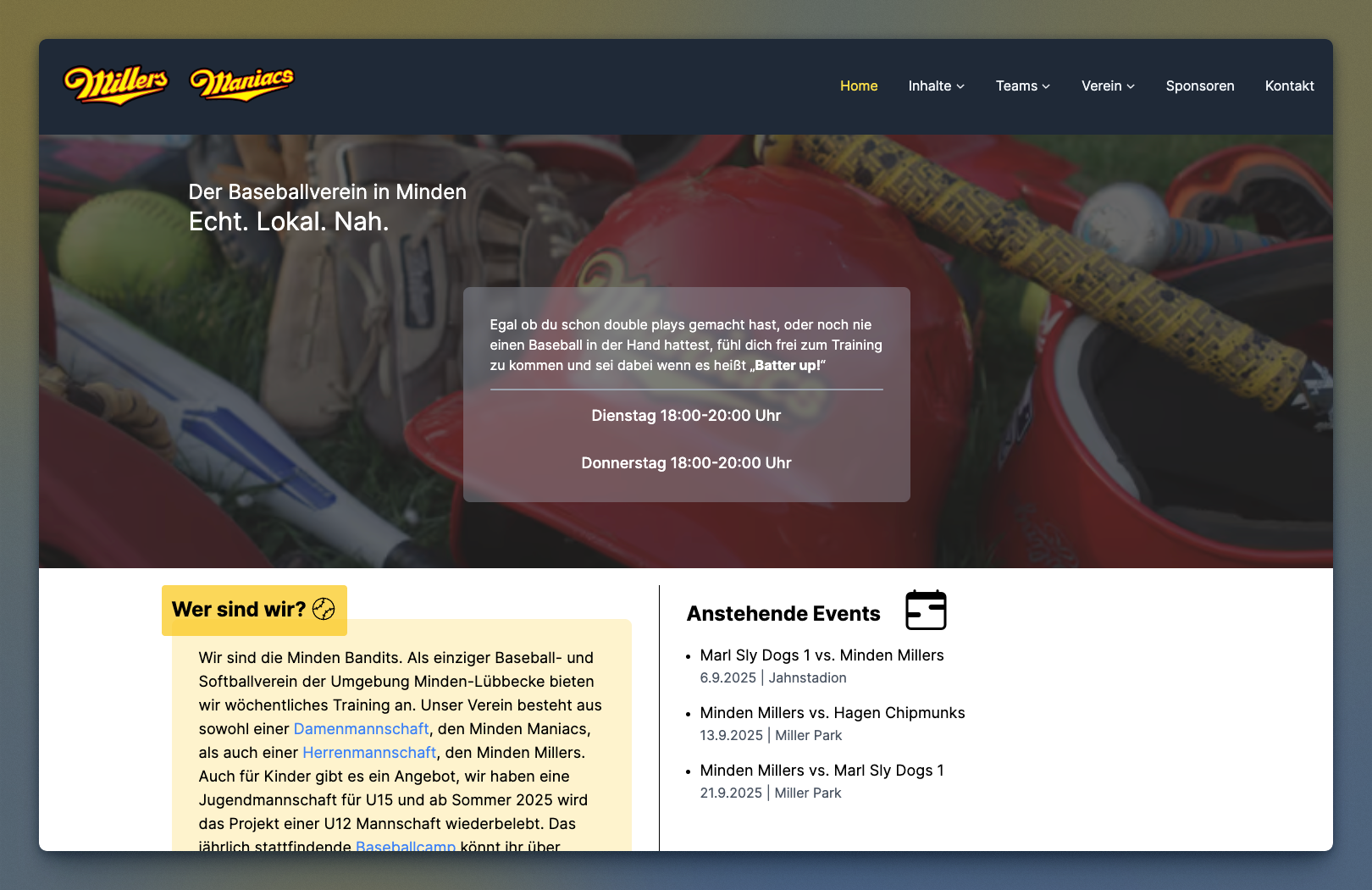 Minden Millers Website