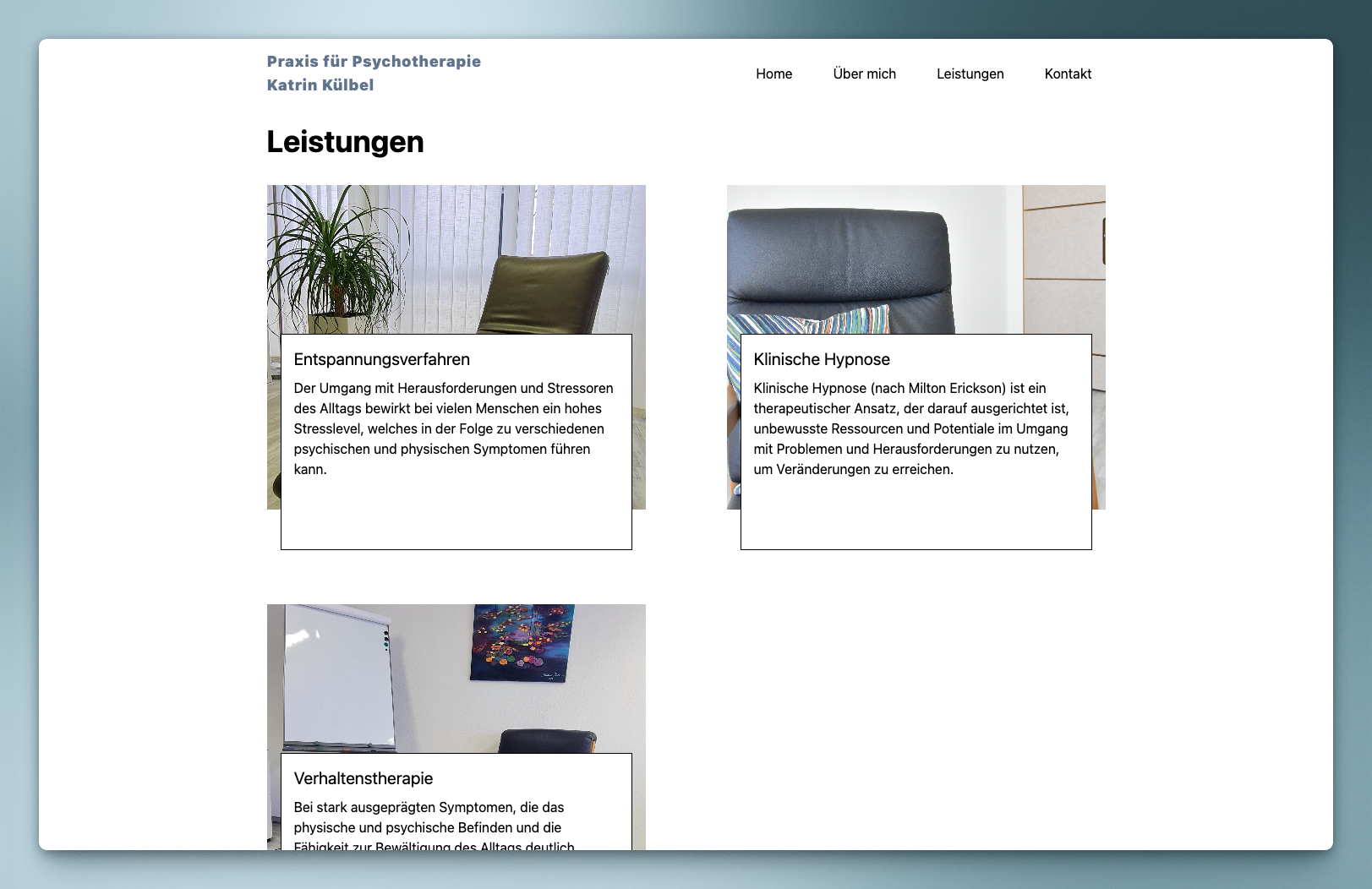 Psychotherapie Website